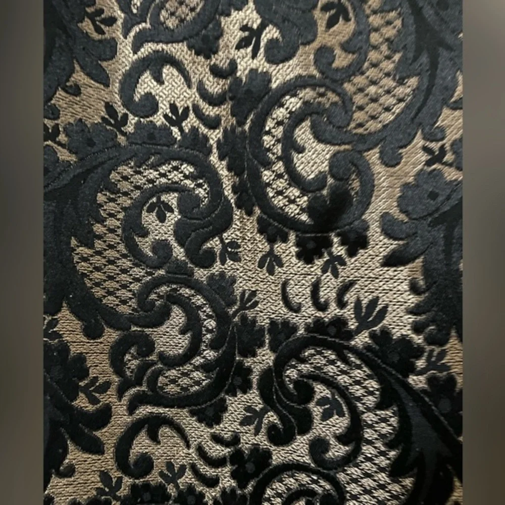 Worthington Gold and Black Woven Thread Lace Damask‎ Skirt - 4